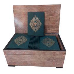 کتاب قرآن 120 حزبی نفیس | خط اشرفی، چاپ رنگی + 2 جعبه